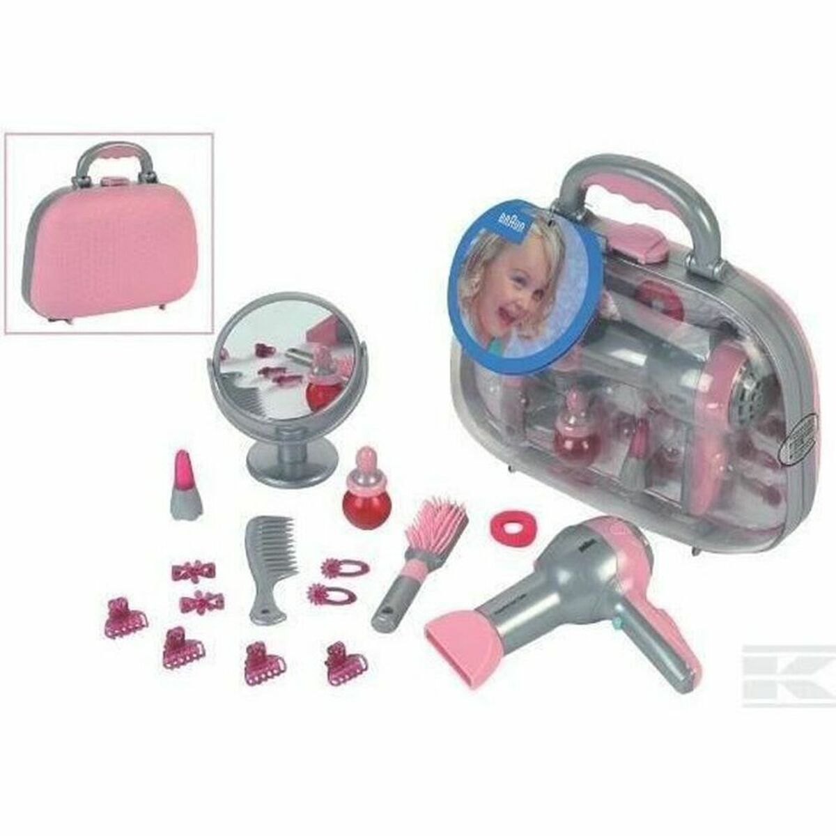 Frisörset för barn Klein Braun Rosa Grå - 2