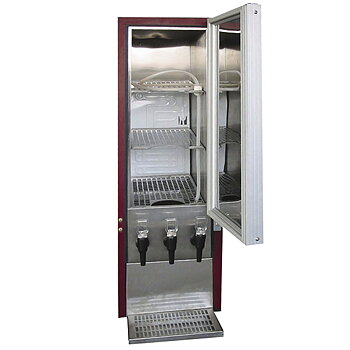Kyld Vindisplay med dispenser coh 3 kranar, 3 x 10 liter