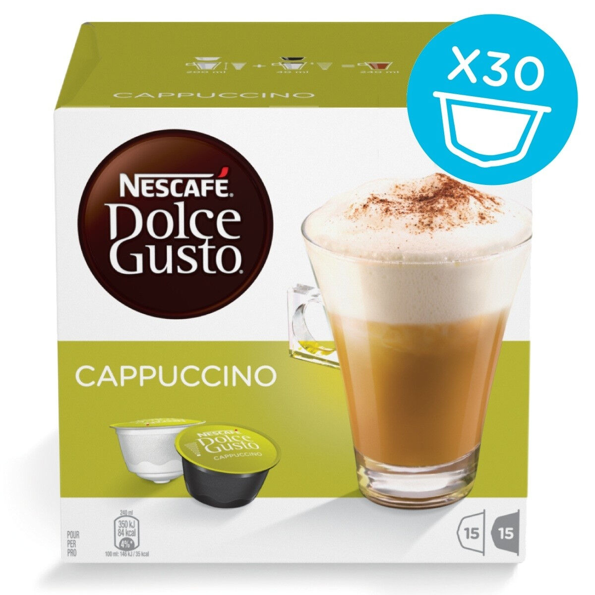 Kaffekapslar Nestlé CAPUCCINO 30 Delar