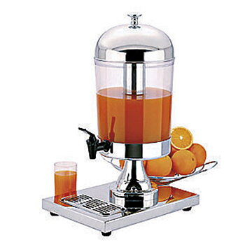 Juicedispenser i rostfritt stål, 1x 8 liter