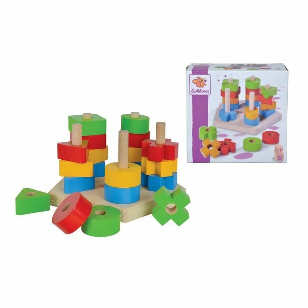 Playset Eichhorn Stacking Shapes - 3
