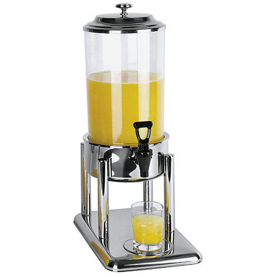 Juicedispenser i rostfritt stål, 1x 7 liter