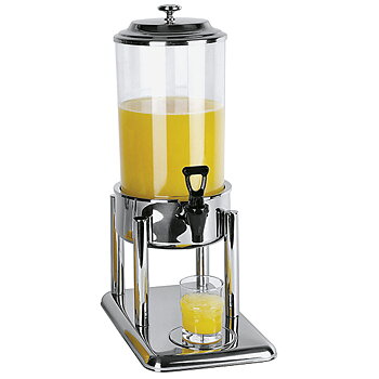 Juicedispenser i rostfritt stål, 1x 7 liter