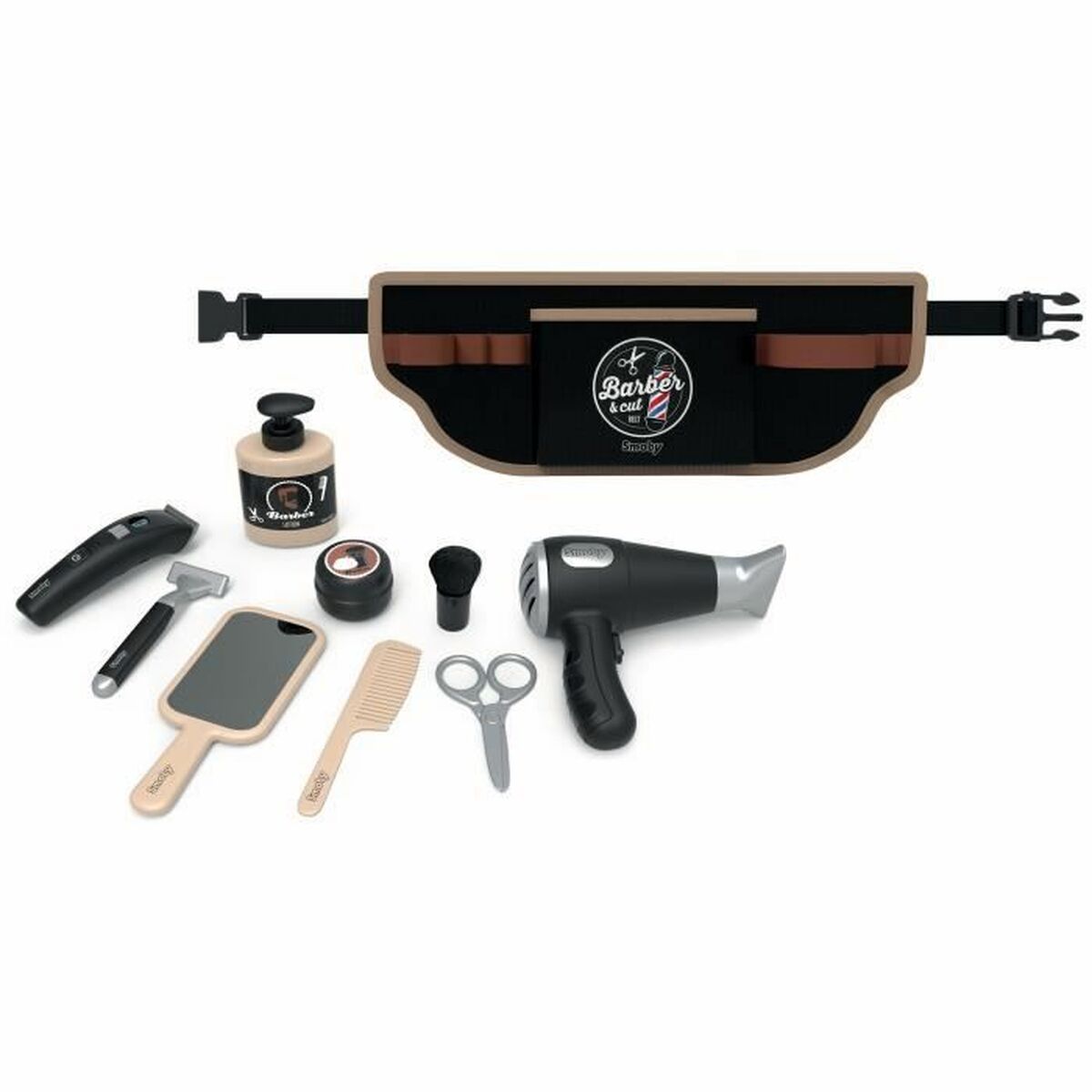 Sminkset för barn Smoby BARBER & CUT BELT Svart - 3