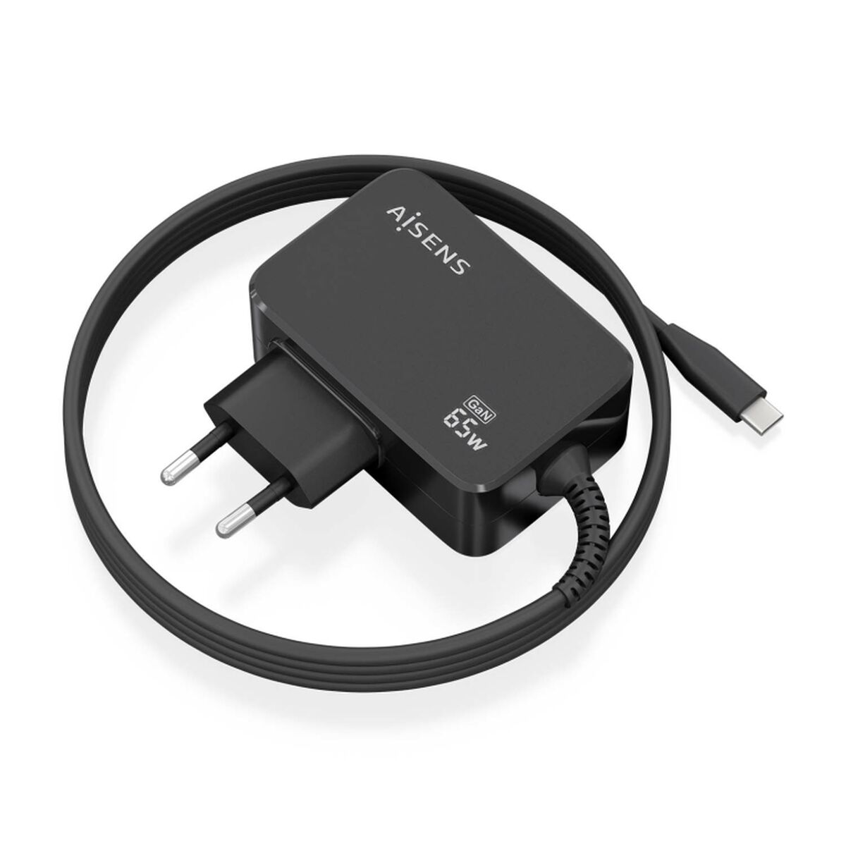 Väggladdare Aisens ASCH-1PD65WL033-BK Svart 65 W