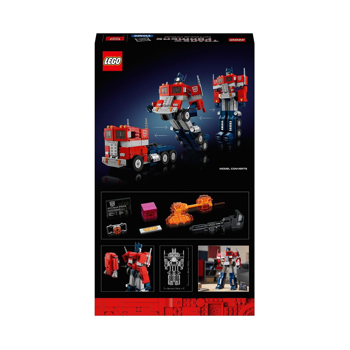 Byggsats   Lego  Icons 10302 Optimus Prime Transformers - 2