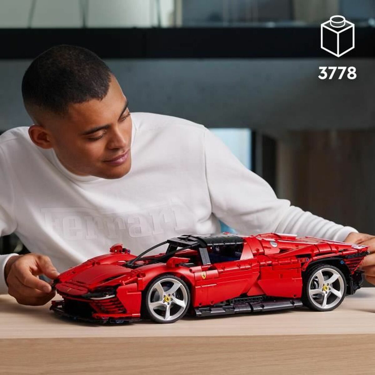 Byggsats   Lego Technic 42143 Ferrari Daytona SP3         Multicolour 3778 Delar - 2