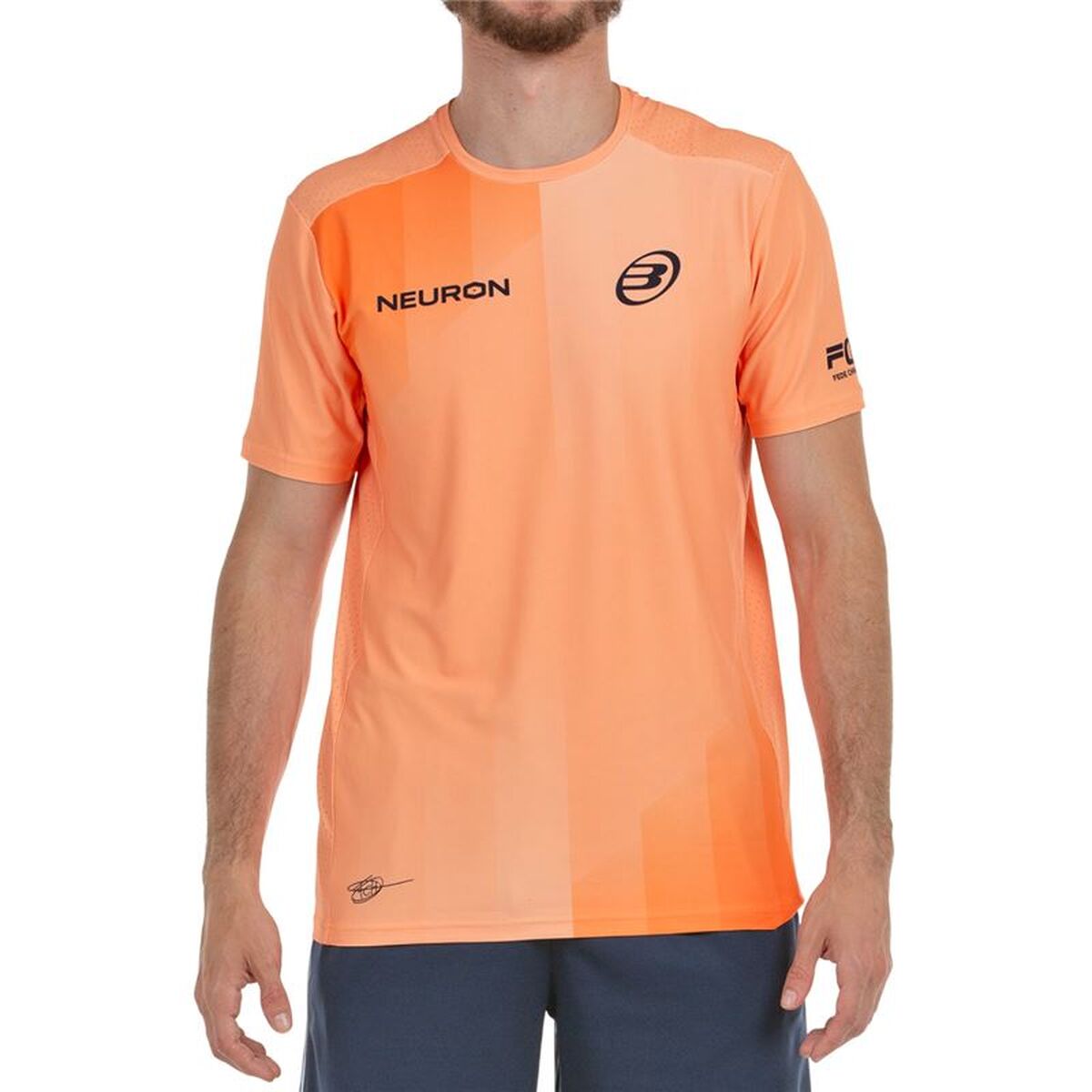 T-shirt med kortärm Herr Bullpadel Chingotto 25V Orange Padel