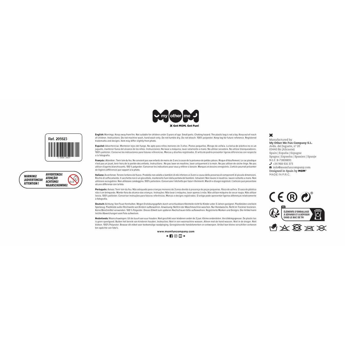 Maskeraddräkt för barn My Other Me Vit Romare 3-4 år - 2