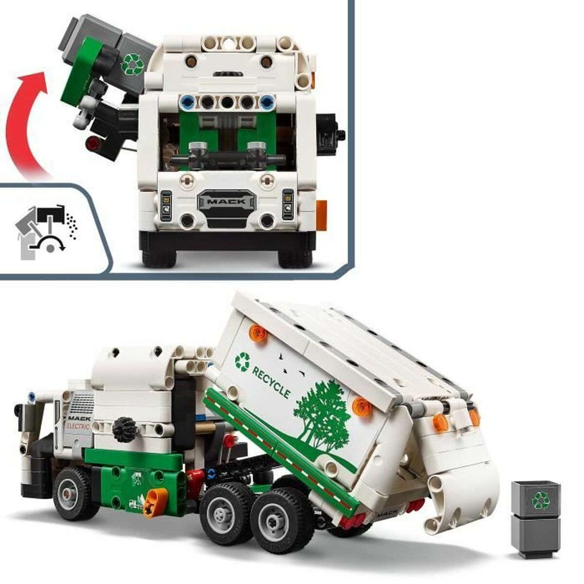 Playset Lego 42167 Mack LR Electric Garbage Truck - 3