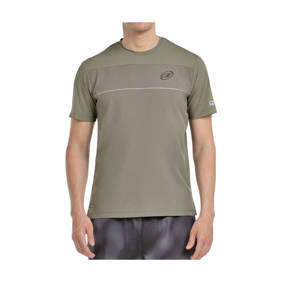 T-shirt med kortärm Herr Bullpadel Monda Oliv Padel