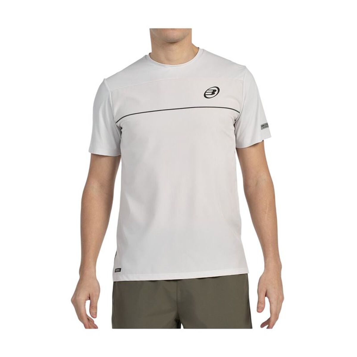 T-shirt med kortärm Herr Bullpadel Monda Vit Padel