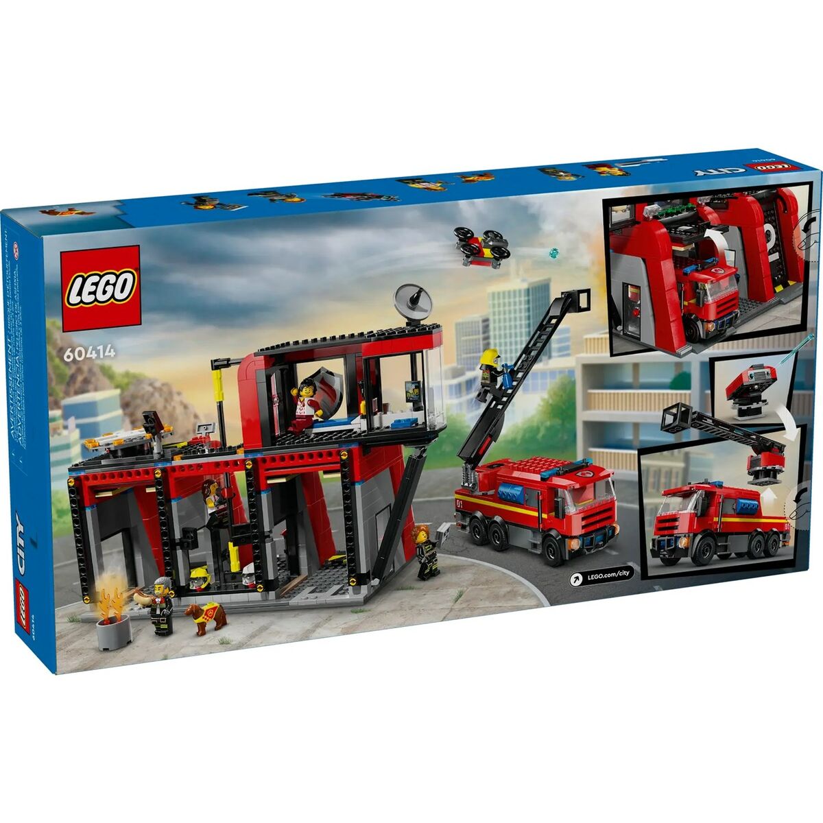 Playset Lego 60414 Fire station with Fire engine - 2