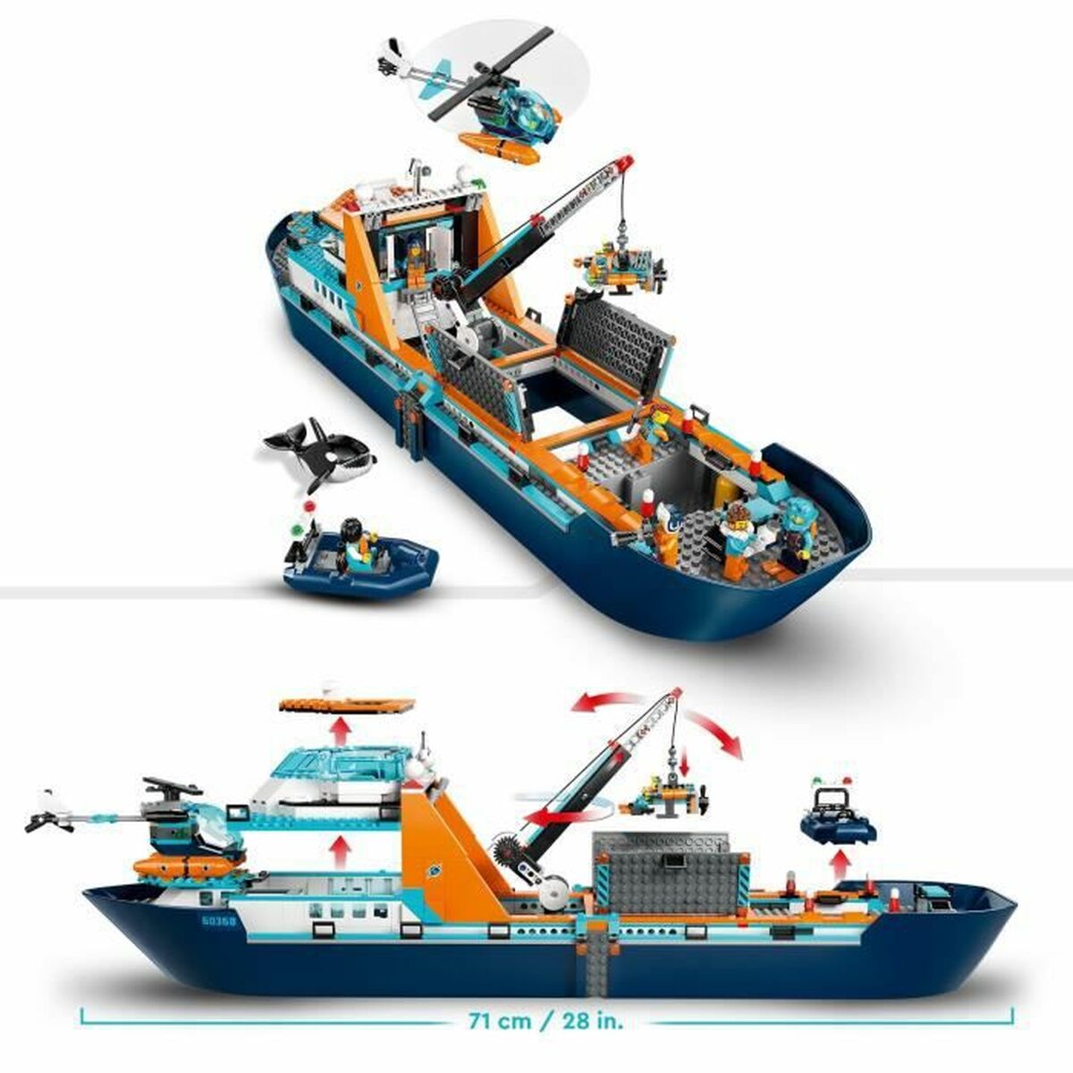 Byggsats Lego 60368 The Arctic Exploration Ship Multicolour 815 Delar - 3