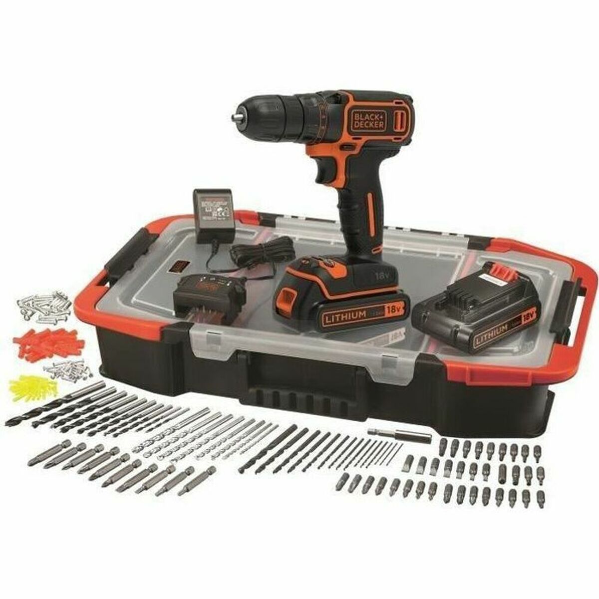 Förare borr Black & Decker BDCDC18BAST-QW 18 V 15 Nm