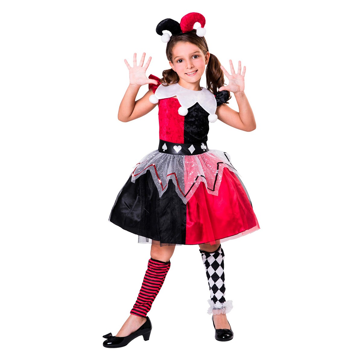Maskeraddräkt för barn My Other Me Harlekinfigur 5-6 år Röd