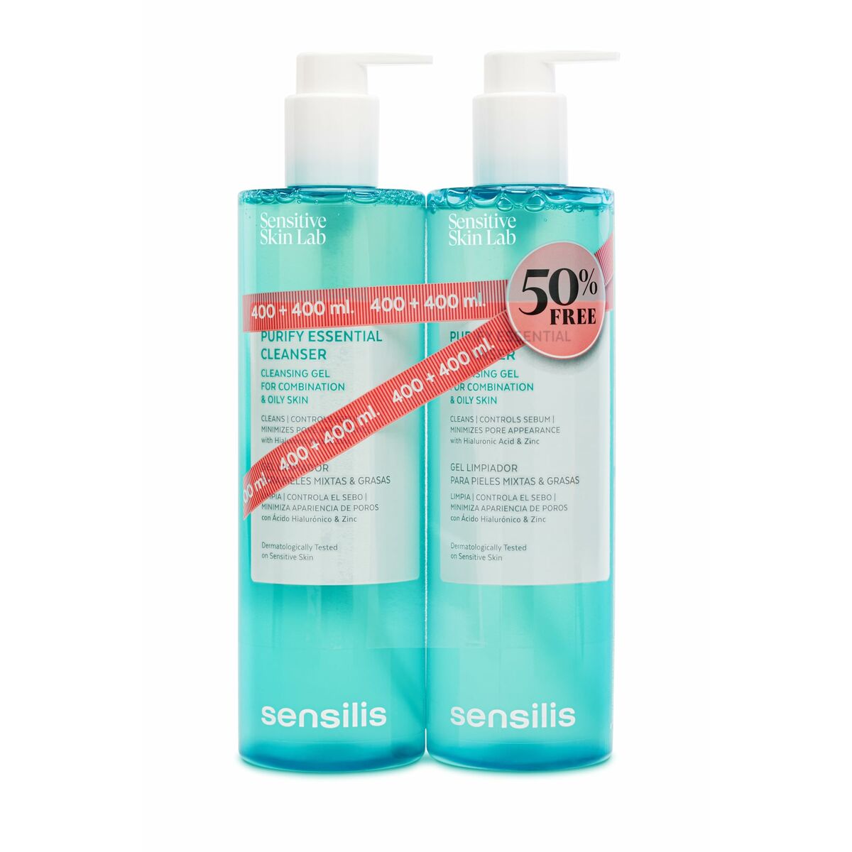 Rengörande ansiktsgel Sensilis Purify Essential 2 x 400 ml - 3