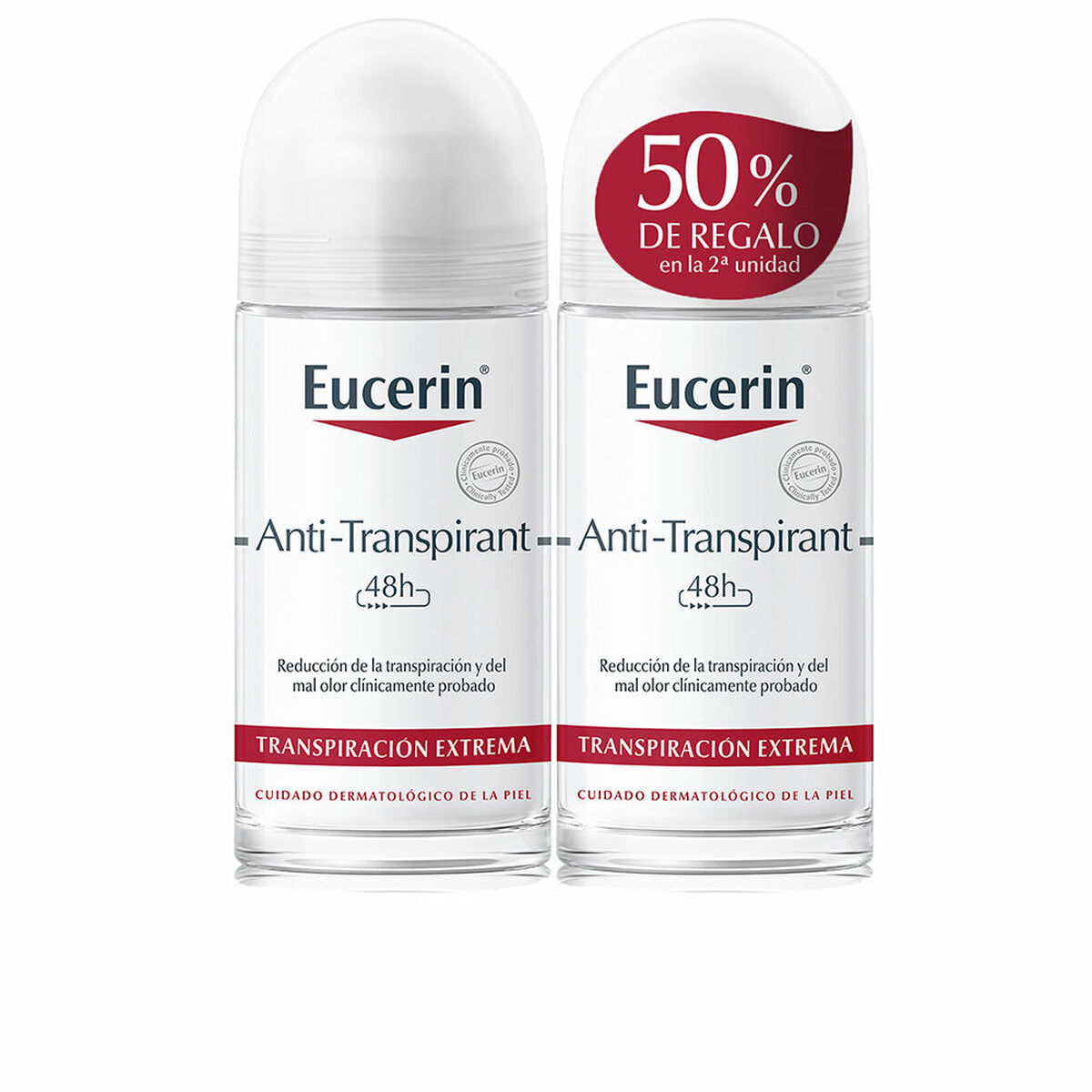 Roll-on deodorant Eucerin Transpirant Desodorante On Lote 50 ml Deodorant 2 antal