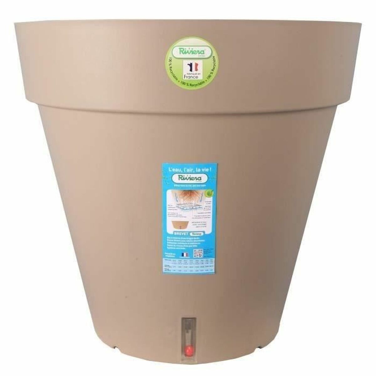 Kruka Riviera Brun Beige-brun (taupe) polypropen Plast Rund Labda Ø 50 cm