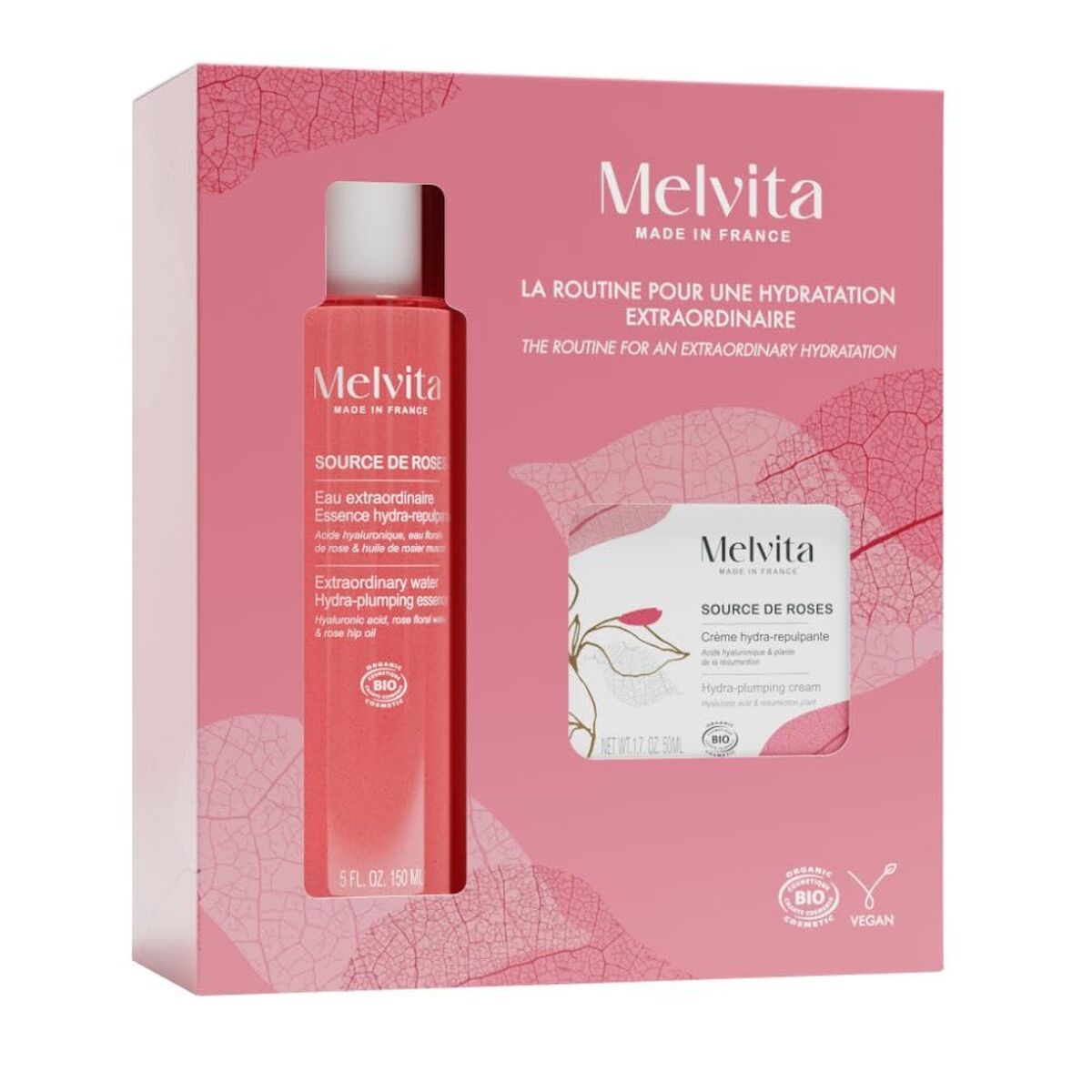 Ansiktskräm Melvita SOURCE DE ROSES 2 Delar