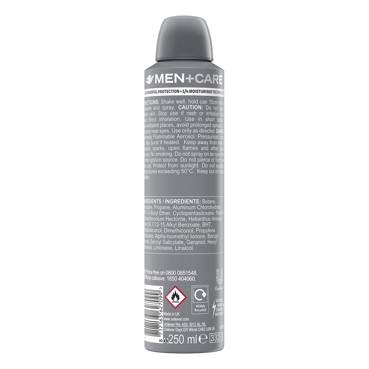 Deodorantspray Dove Men Sport Active Fresh 250 ml - 2
