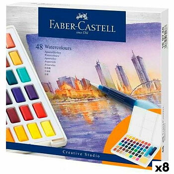 Sats med vattenfärger Faber-Castell Creative Studio (8 antal)