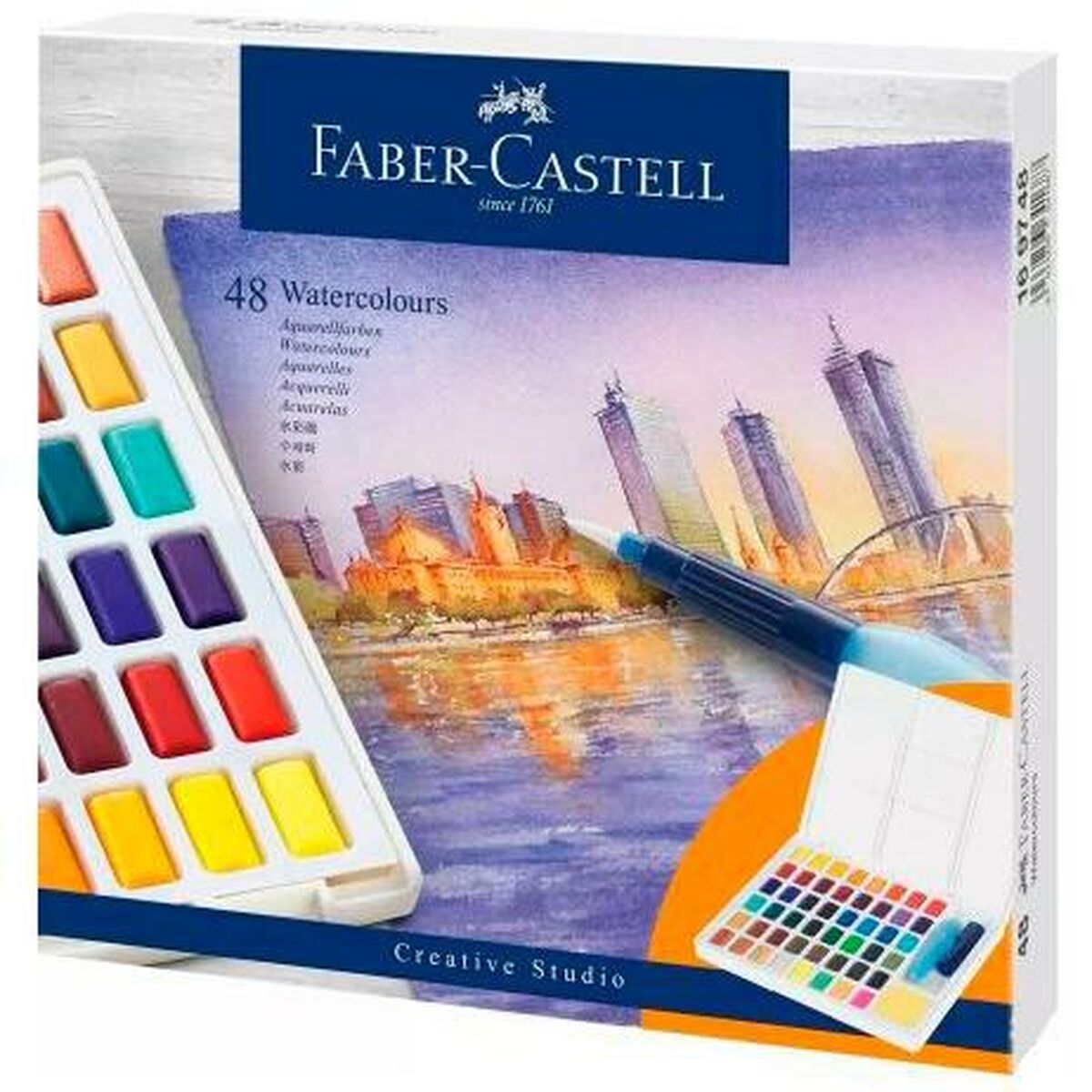 Sats med vattenfärger Faber-Castell Creative Studio (8 antal) - 2
