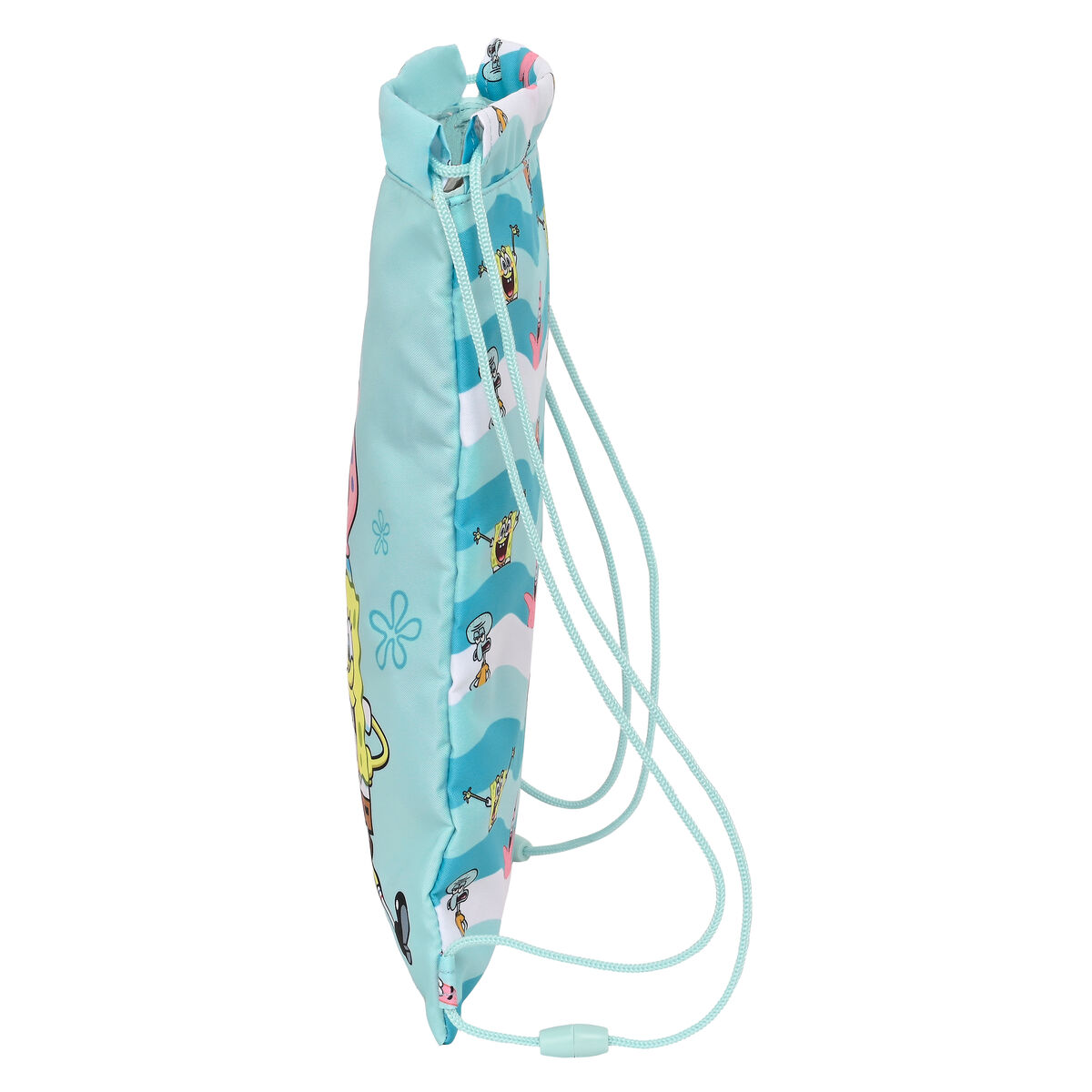 Skopåse med remmar Spongebob Stay positive Blå Vit 26 x 34 x 1 cm - 3