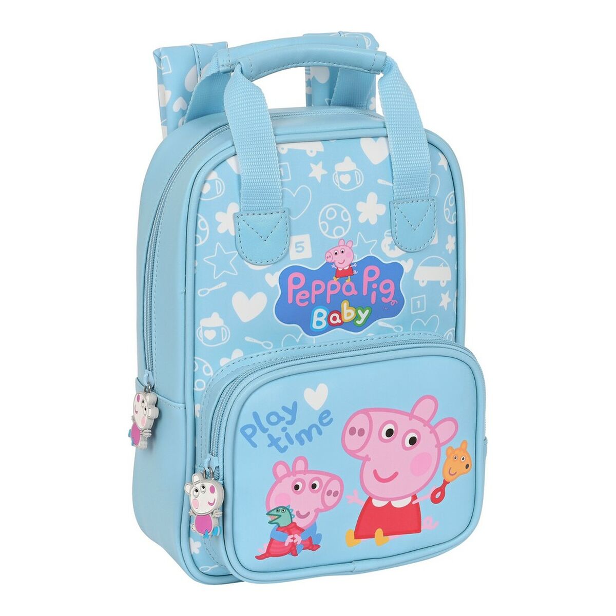 Barnryggsäck Peppa Pig Baby Ljusblå (20 x 28 x 8 cm)