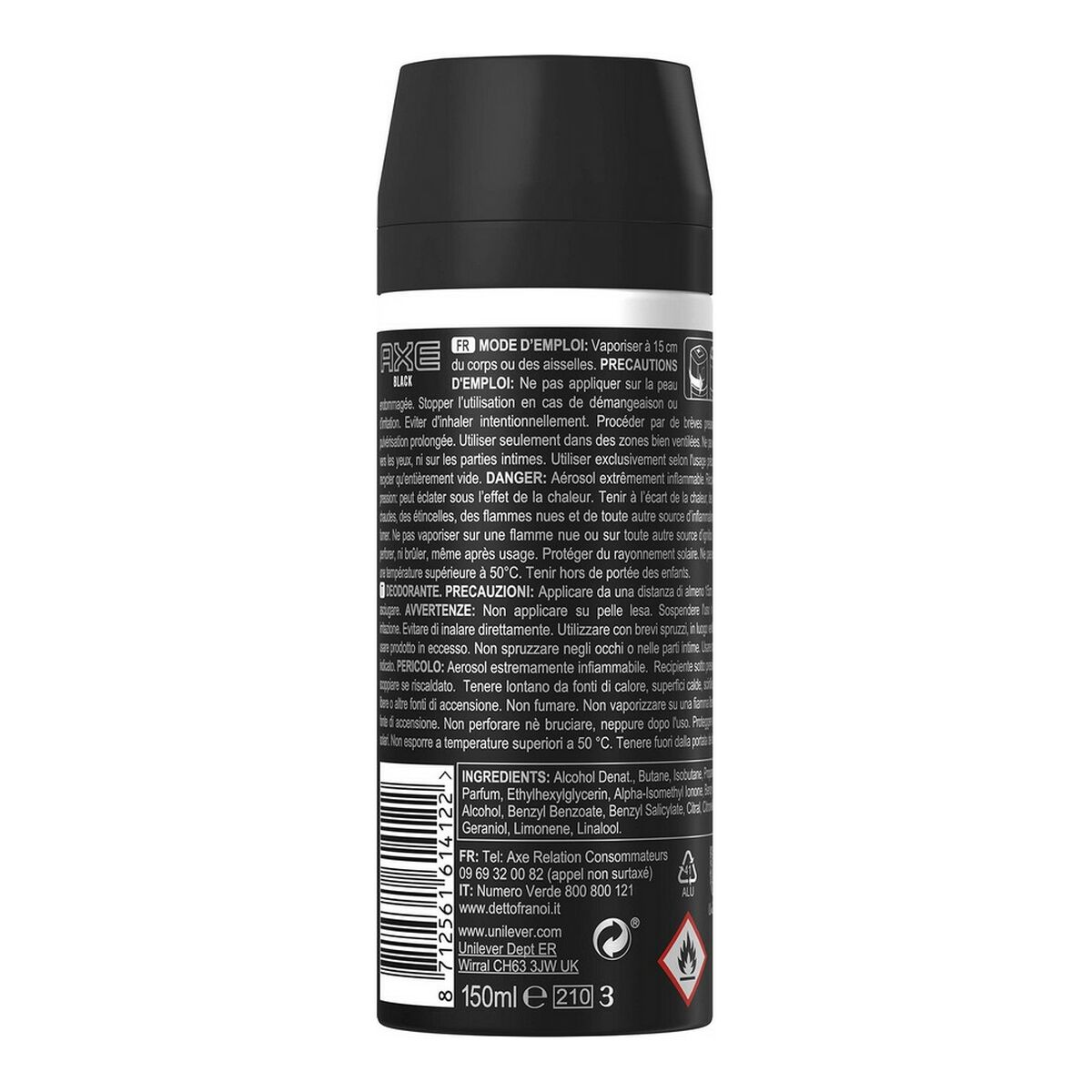 Deodorantspray Axe Black black 150 ml - 3