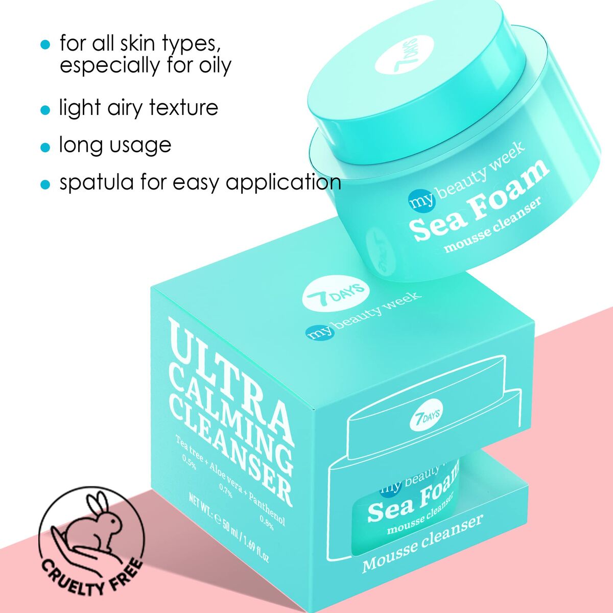 Rengörande mousse 7DAYS MY BEAUTY WEEK 50 ml Lugnande - 3