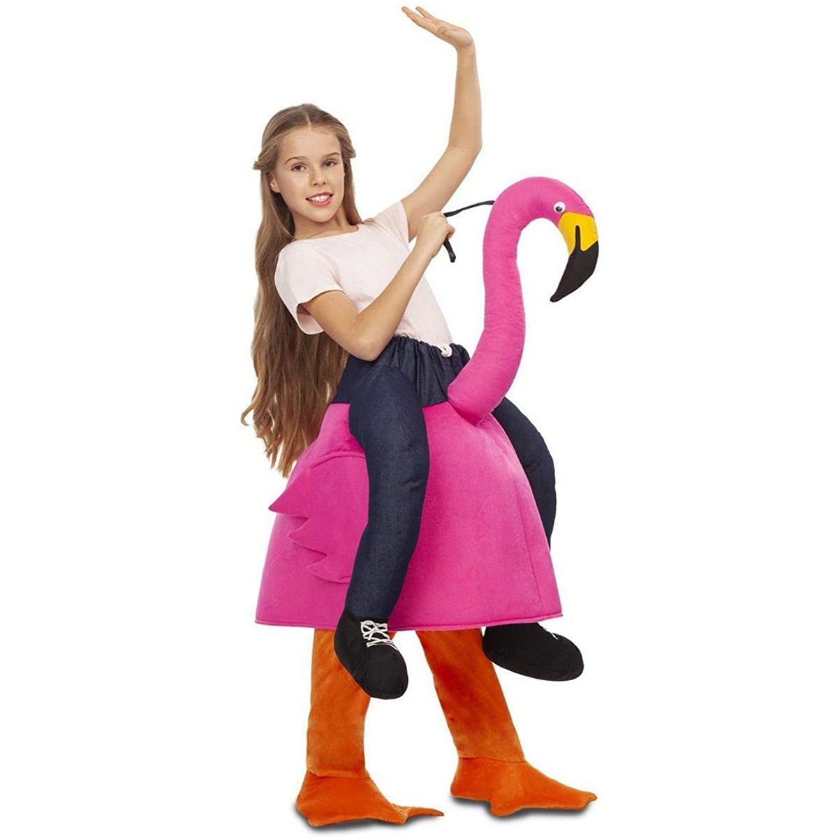 Maskeraddräkt för barn My Other Me Ride-On Rosa flamingo 3-6 år - 3