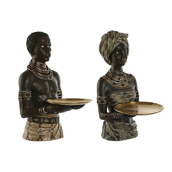 Prydnadsfigur Home ESPRIT (2 antal)
