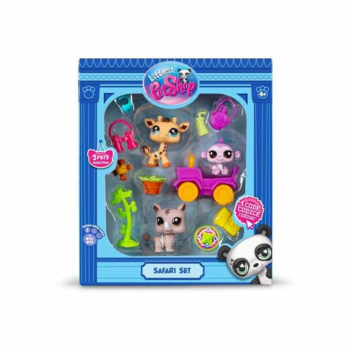 Playset Bandai Littlest Pet Shop SAFARI 8 Delar - 3