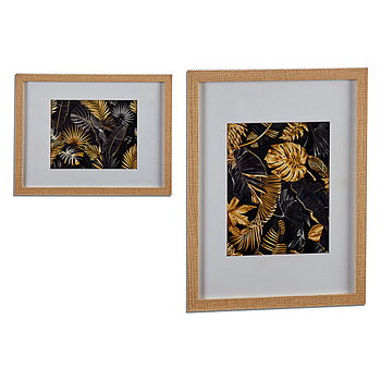 Tavla Gift Decor Vit Brun Trä spånskiva 33 x 3 x 43 cm 43 x 32,5 x 3 cm