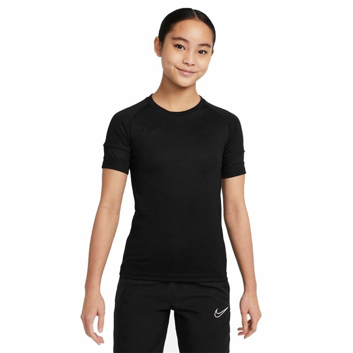 Barn T-shirt med kortärm Nike Dri-Fit Academy Girls Svart
