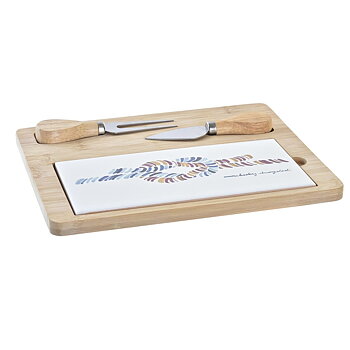 Ostbricka DKD Home Decor Bambu Stengods 24,5 x 20 x 1,2 cm Sjöman