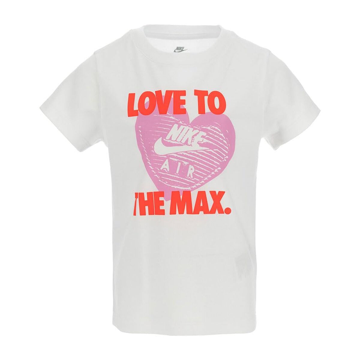 Barn T-shirt med kortärm Nike Nkg Love To The Max Graphic Te Vit