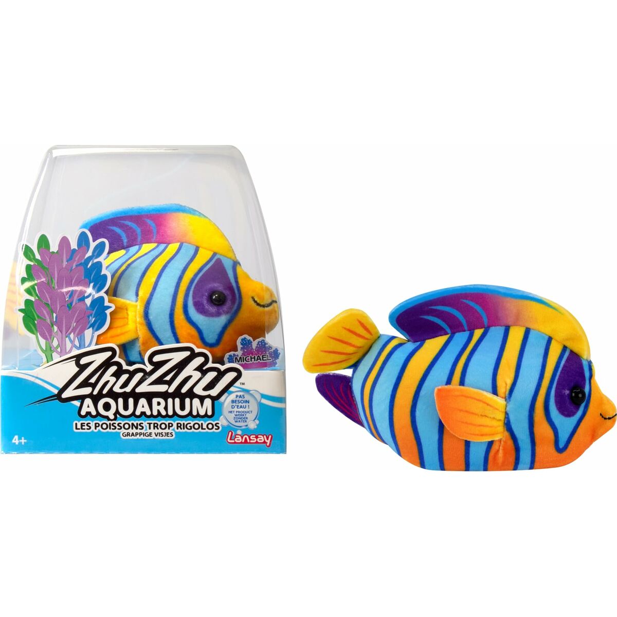 Leksaker Lansay Zhu Zhu Aquarium Crystal Le Poisson Ange Royal - 2