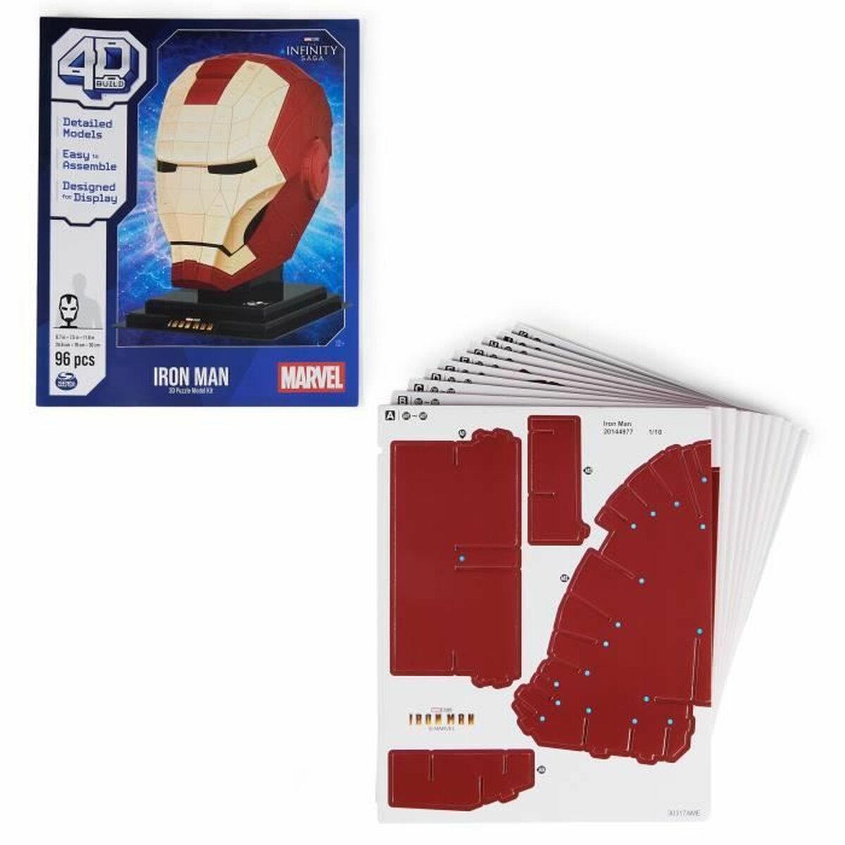 Byggsats Marvel Iron Man 96 Delar 24,6 x 19 x 30 cm Multicolour - 2