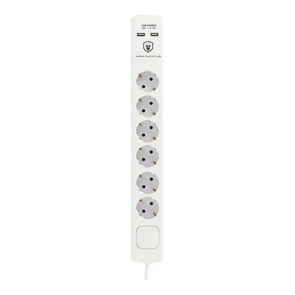 Förgreningslist 6 Tomas med Brytare TM Electron TMUAD306