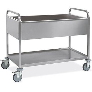 Vagn för GN Kantin (behållare) med 1 mitthylla, 3x GN 1/1 h 200 mm