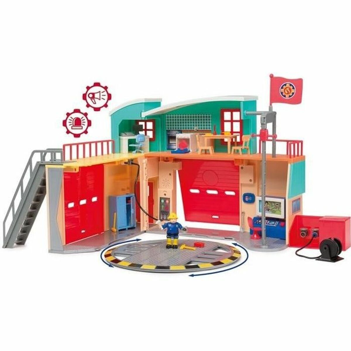 Playset Smoby Caserne de Pompiers Électronique - 2