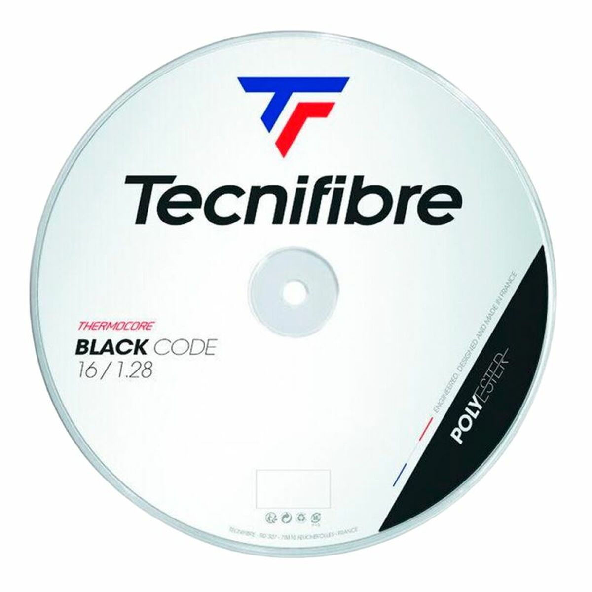 Racket sträng Tecnifibre Code Svart 1,32 mm