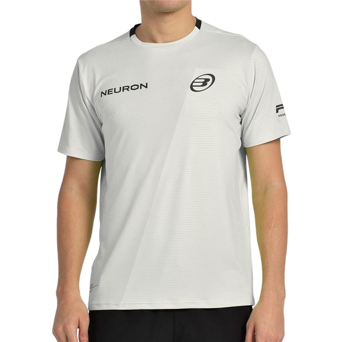 T-shirt med kortärm Herr Bullpadel Chingotto 25I 026 Ljusgrå Padel