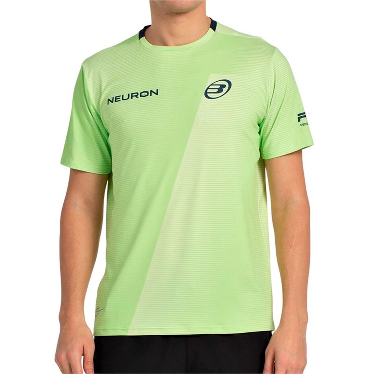T-shirt med kortärm Herr Bullpadel Chingotto 25I 059 Limegrön Padel
