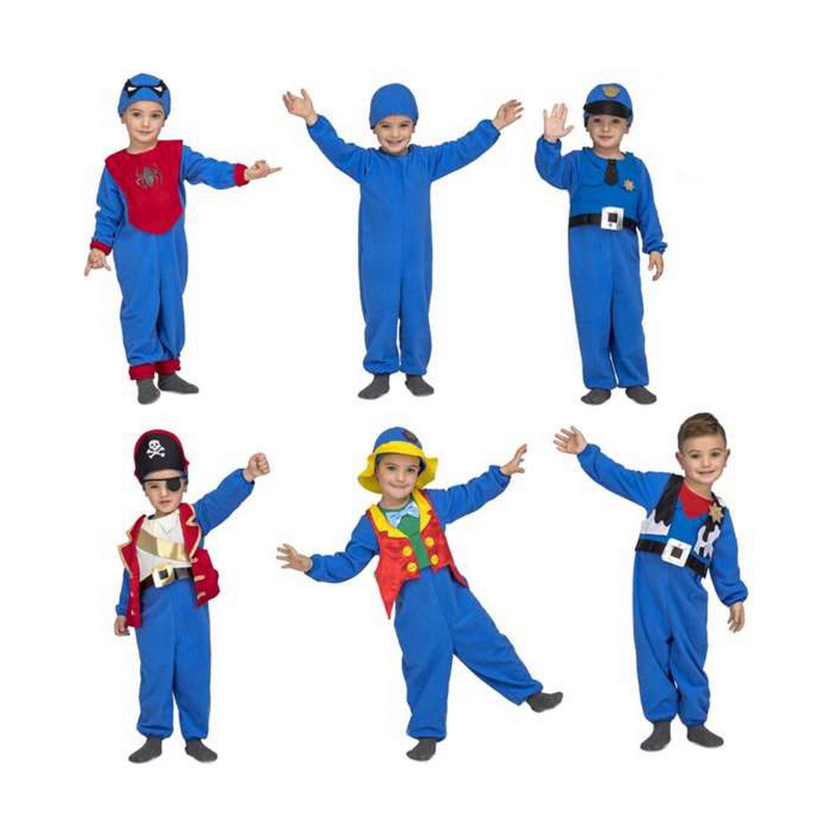 Maskeraddräkt för barn My Other Me Quick 'N' Fun Blå