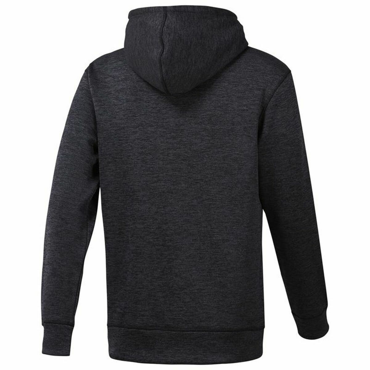Tröja med huva Dam Reebok Ready Poly Fleece Mörkgrå - 2