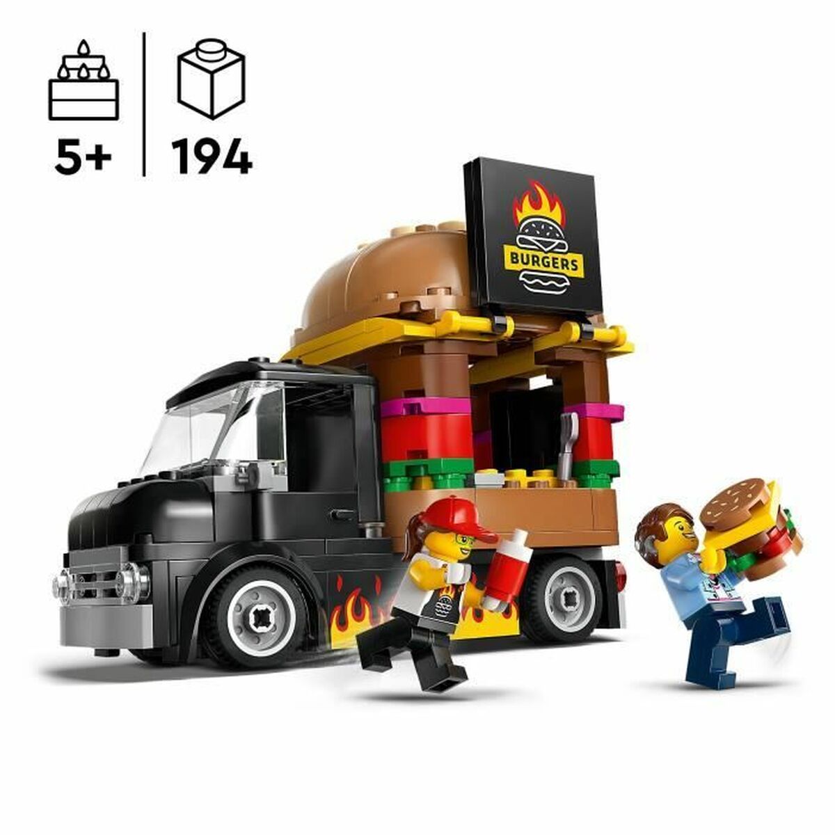 Byggsats Lego 60404 Hamburger truck Multicolour - 2
