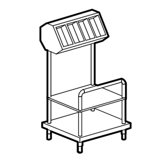 Fack-bestick dispenser på hjul